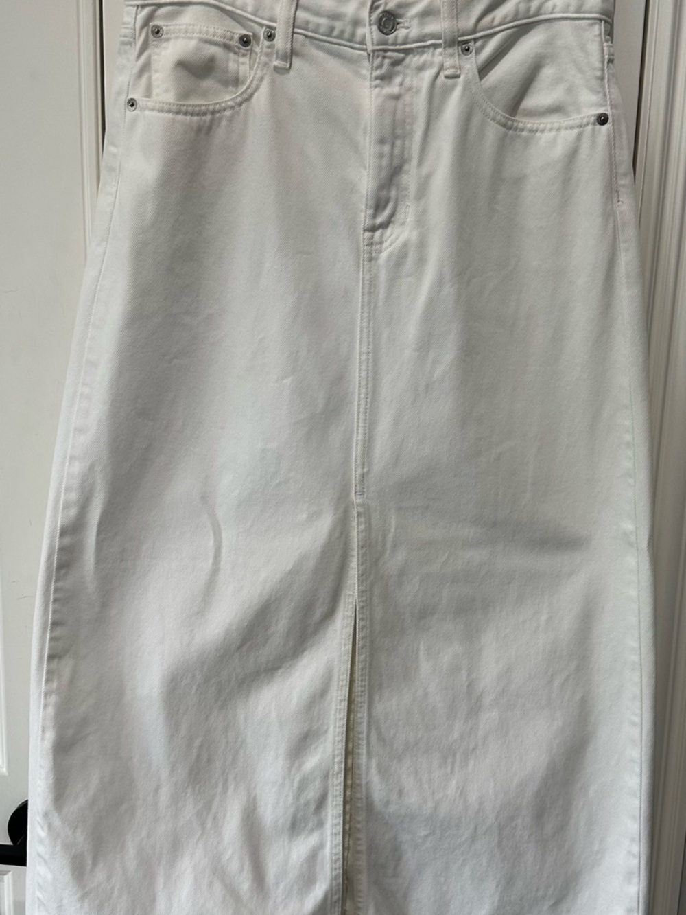 J. Crew White Maxi Skirt